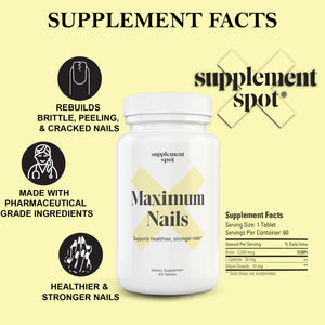 Supplement Spot - Maximum Nails with Biotin Benefits and Ingredients
