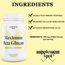 Supplement Spot - Maximum Beta Glucan 400 mg Benefits and Ingredients