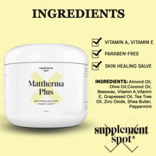 Supplement Spot - Mattherma Plus Skin Salve 4 oz. Jar Benefits and Ingredients